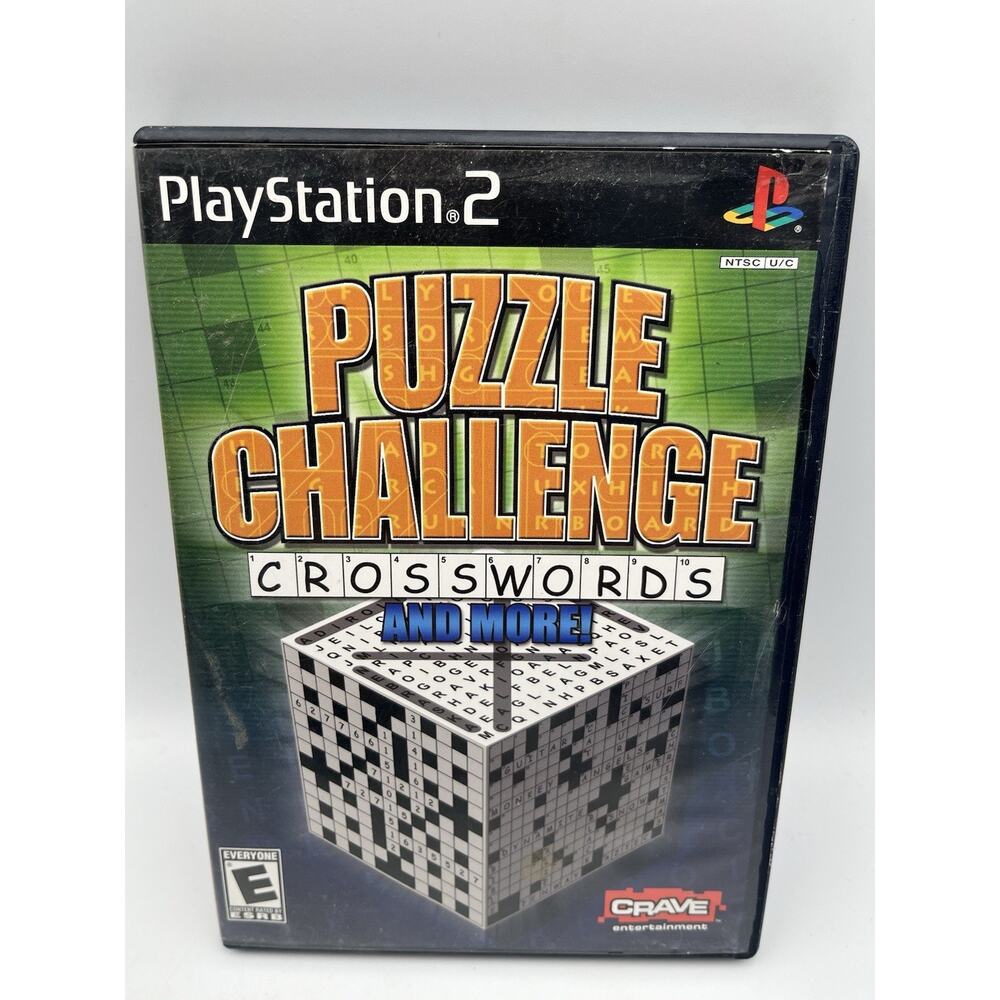 Puzzle Challenge Crosswords (Sony PS2, 2006) Complete | Tested | Authentic